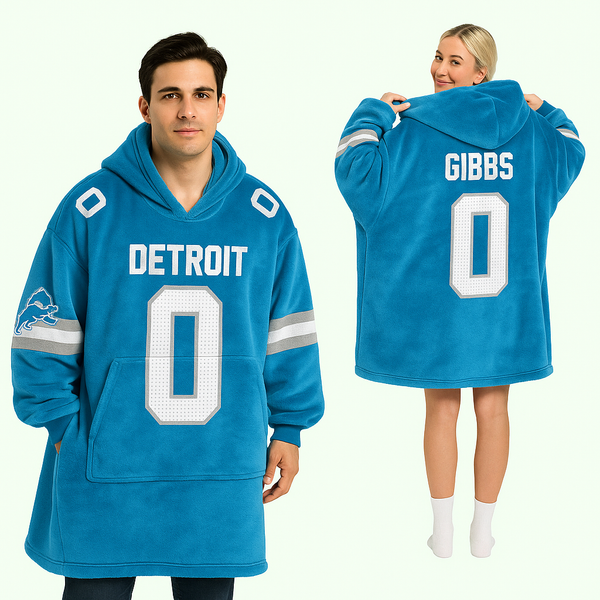 Detroit Lions Blanket Hoodie