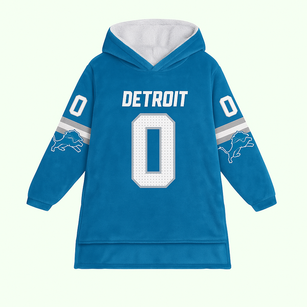 Detroit Lions Blanket Hoodie