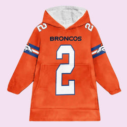 Denver Broncos Blanket Hoodie
