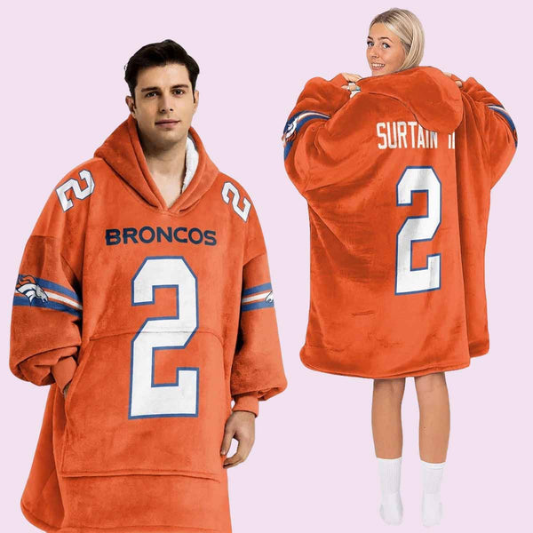 Denver Broncos Blanket Hoodie