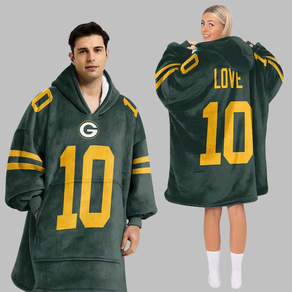 Green Bay Packers Blanket Hoodie