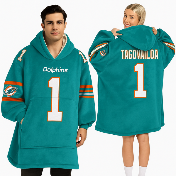 Miami Dolphins Blanket Hoodie
