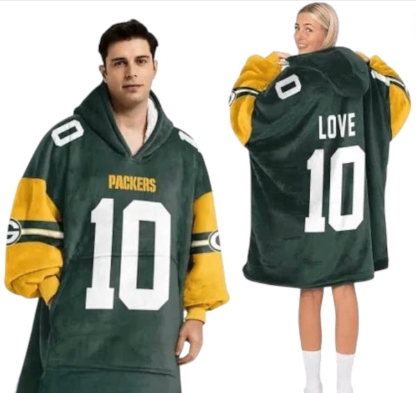 Green Bay Packers Blanket Hoodie