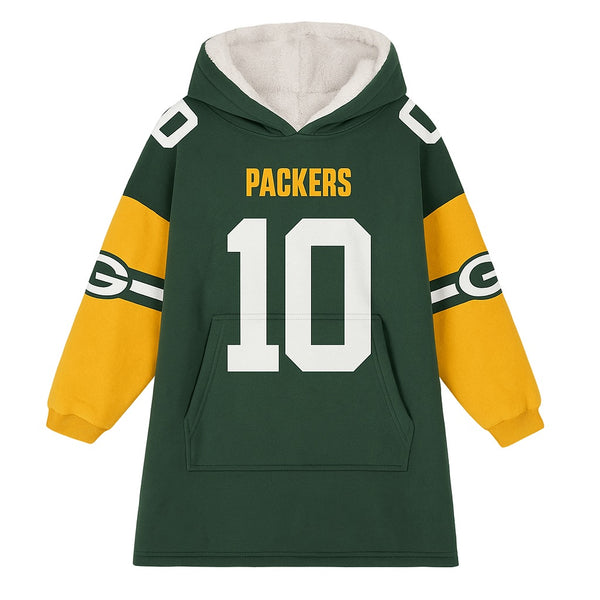 Green Bay Packers Blanket Hoodie