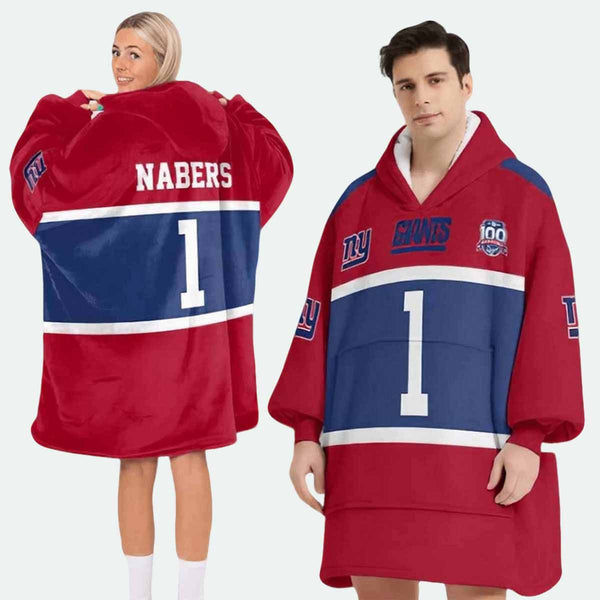 New York Giants Blanket Hoodie